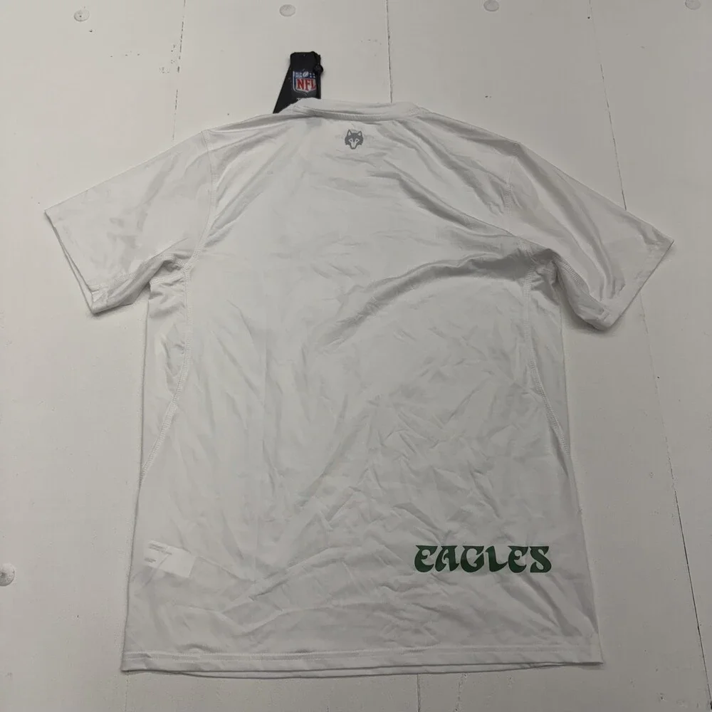 Philadelphia Eagles Shirt Mens Small White NFL Football Greyson Performance Tee